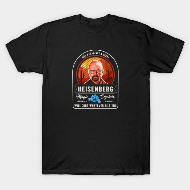 Heisenberg Magic Crystals T-Shirt by Alema Art